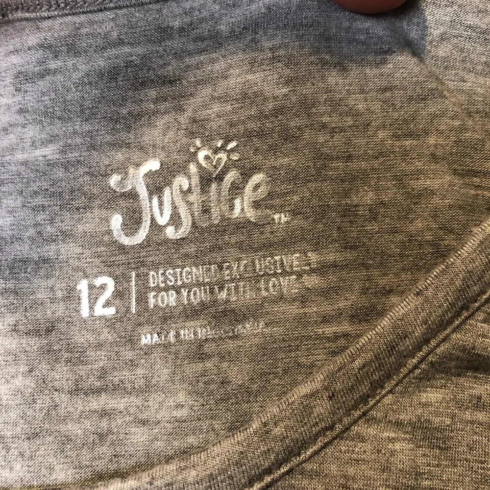 justice long sleeve swingy tee